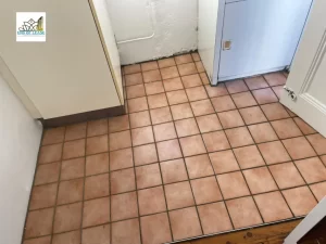 end of lease cleaning mascot - brick floor