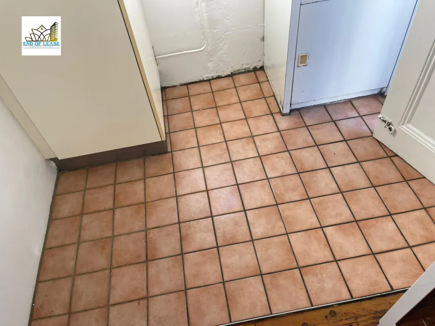 end of lease cleaning mascot - brick floor